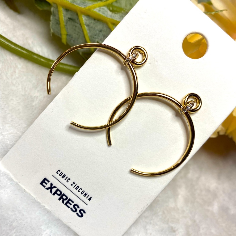EXPRESS CUBIC ZIRCONIA EARRINGS